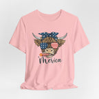 Merica Highland Cow T-Shirt