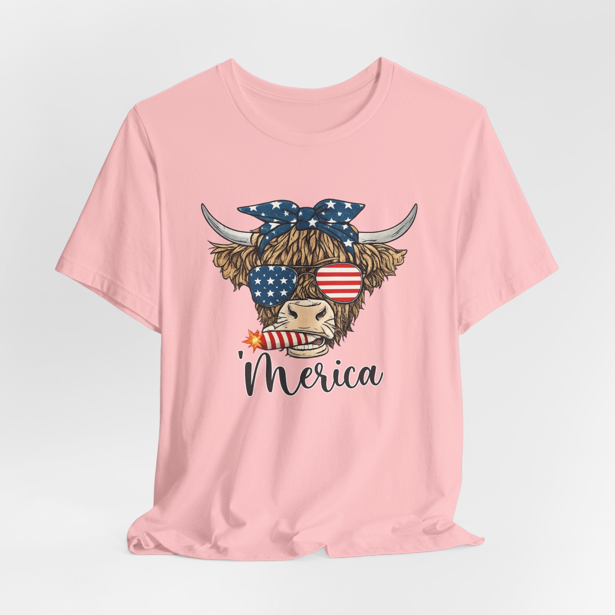 Merica Highland Cow T-Shirt