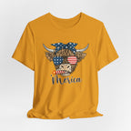 Merica Highland Cow T-Shirt
