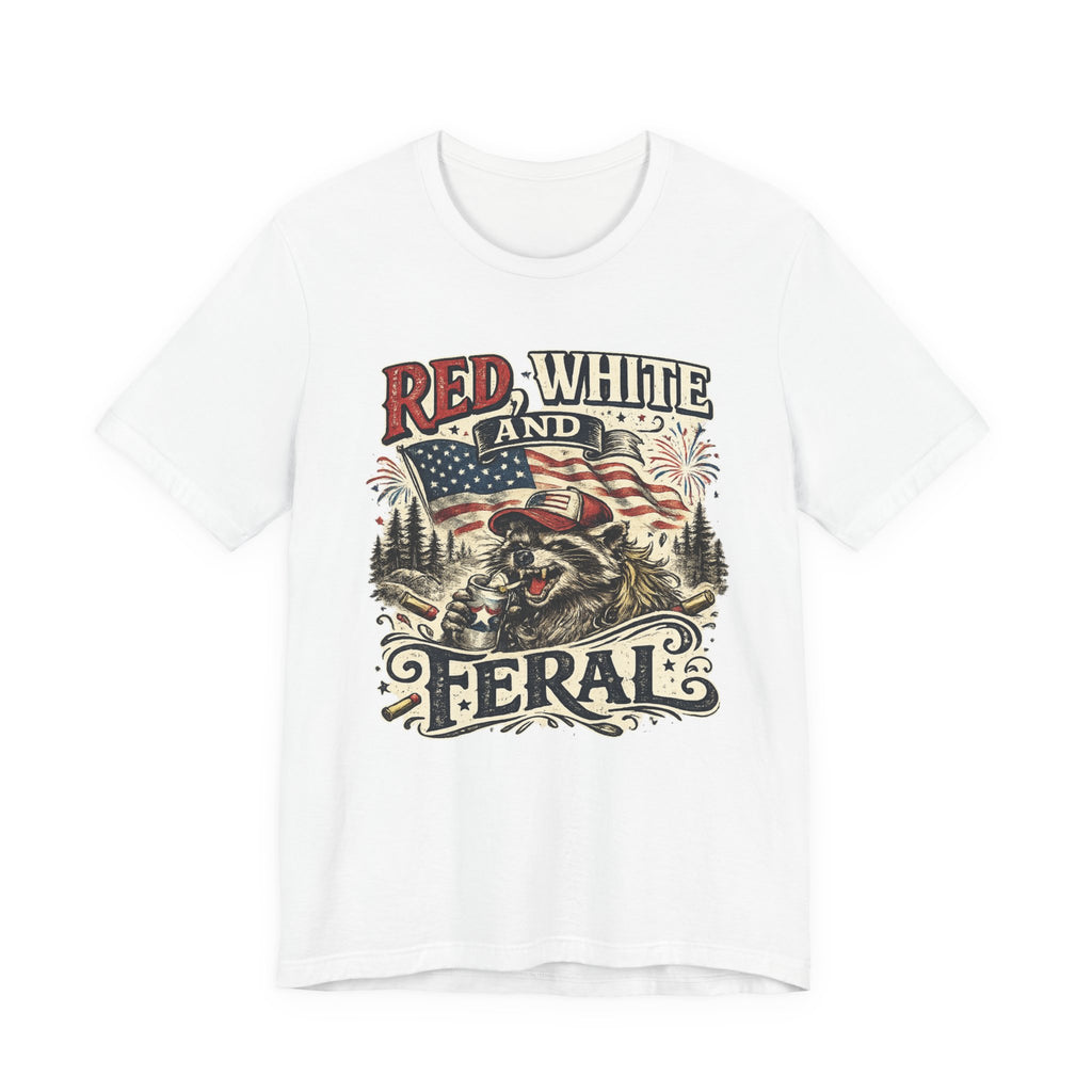Red, White and Feral T-Shirt
