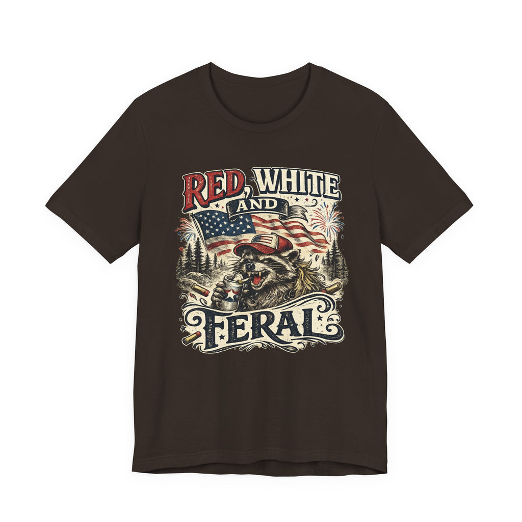 Red, White and Feral T-Shirt