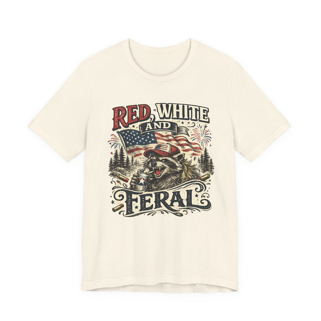 Red, White and Feral T-Shirt