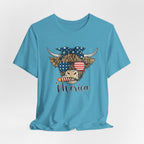 Merica Highland Cow T-Shirt