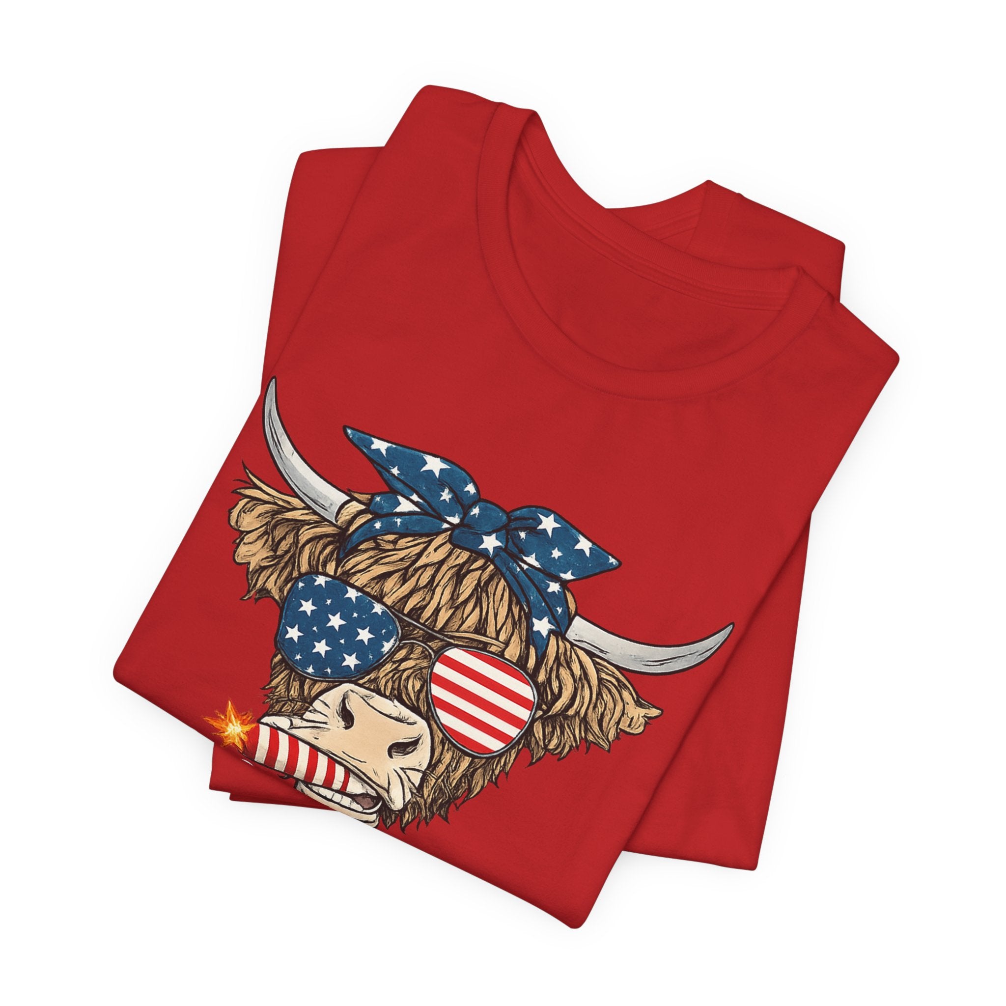 Merica Highland Cow T-Shirt