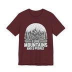 I Like Mountains And 3 People T-Shirt
