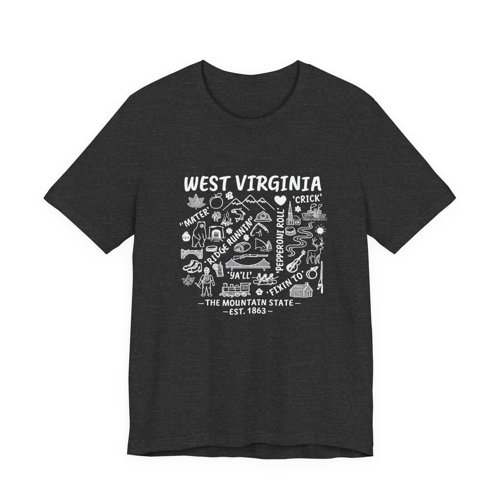 West Virginia Icons Graphic Tee (Est. 1863)