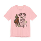 Horses Dogs & Good Coffee T-Shirt