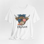 Merica Highland Cow T-Shirt