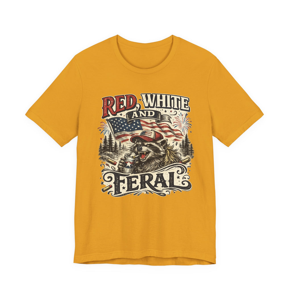Red, White and Feral T-Shirt